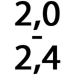 2,0 - 2,4